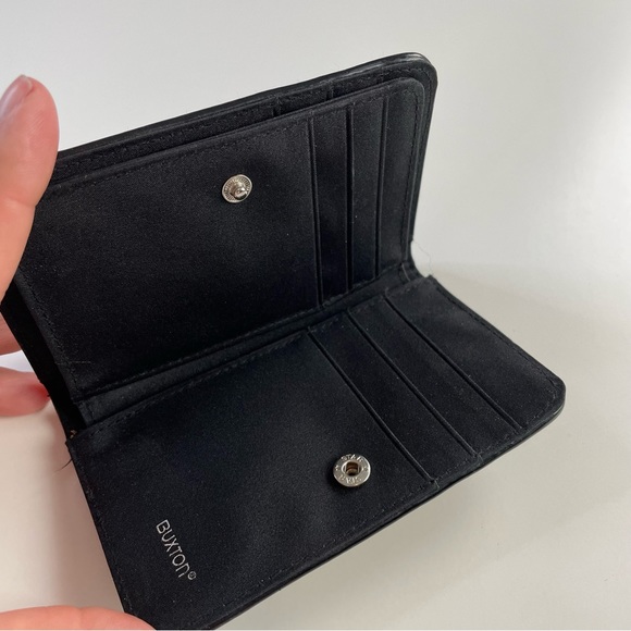 BUXTON Black Patent ID Credit Card Wallet Purse - Picture 5 of 10